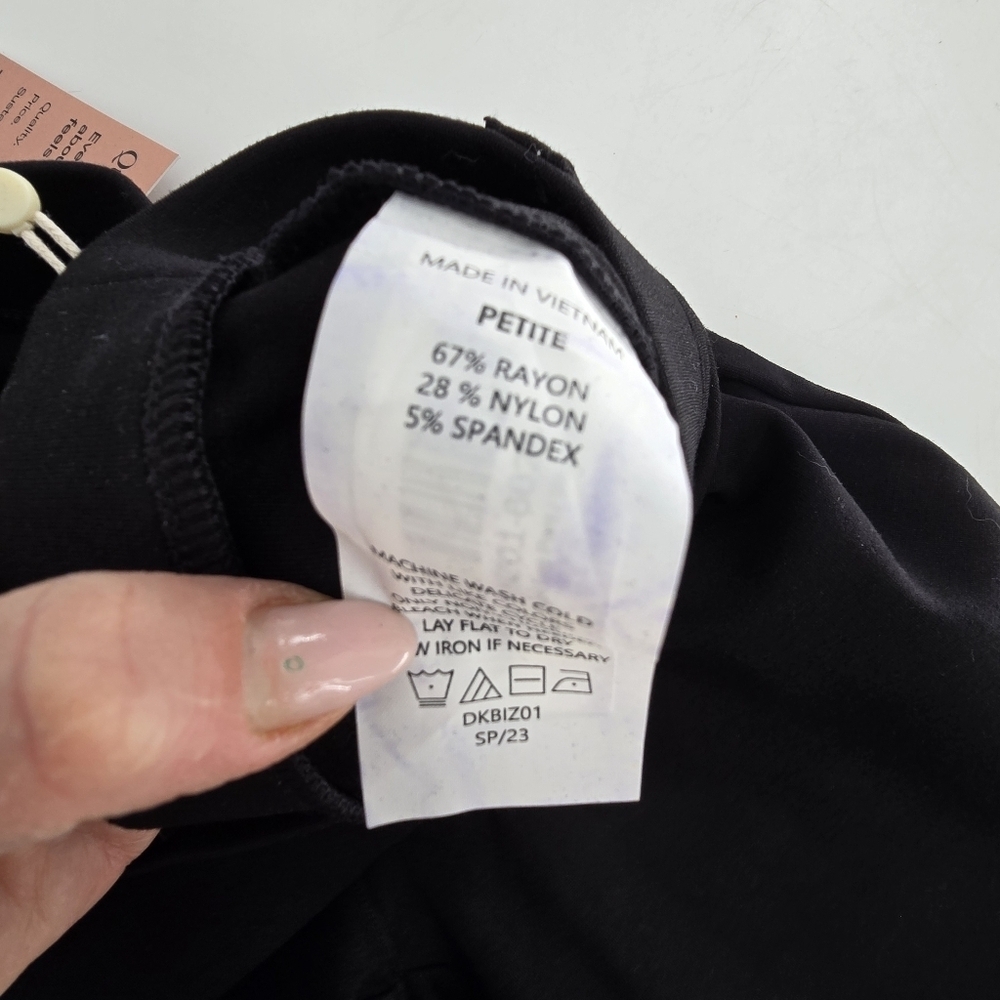 Quince Ultra-Stretch Ponte Straight Leg Pants black size small - Picture 6 of 8